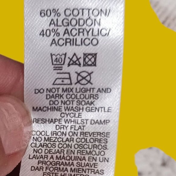 Dunnes Sleeveless & Vest Crochet Sweater Tank Top beige/White Small - Picture 7 of 10